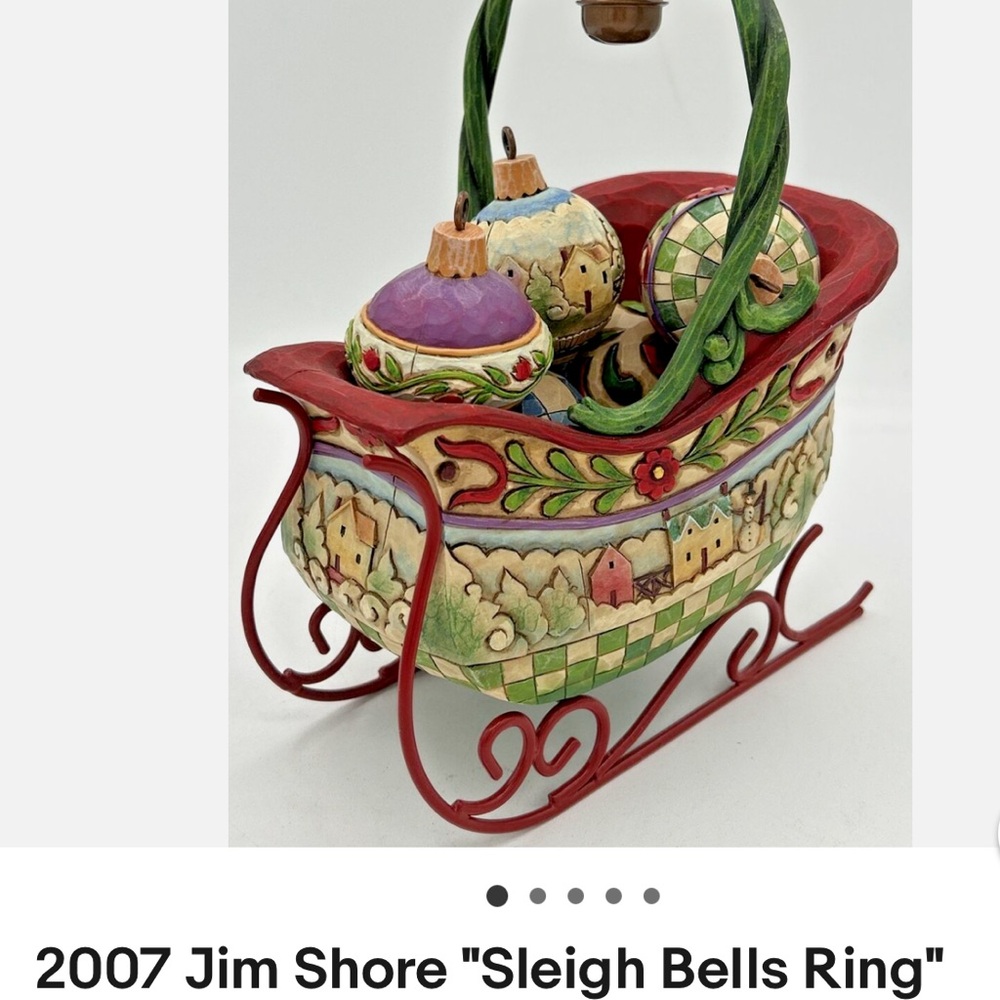 Jim Shore sleigh bells wing